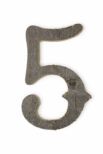 Wooden number